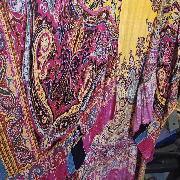 Saachi Colorful Paisley Women's Kimono Jacket - Picture 4 of 7